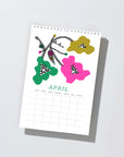 2027 Wild Flowers Modern Risograph Wall Calendar