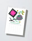 2027 Wild Flowers Modern Risograph Wall Calendar