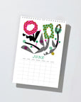 2027 Wild Flowers Modern Risograph Wall Calendar