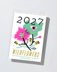 2027 Wild Flowers Modern Risograph Wall Calendar