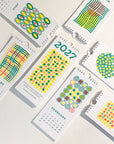 2027 Abstract Shapes Modern Risograph Wall Calendar