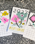 2027 Wild Flowers Modern Risograph Wall Calendar