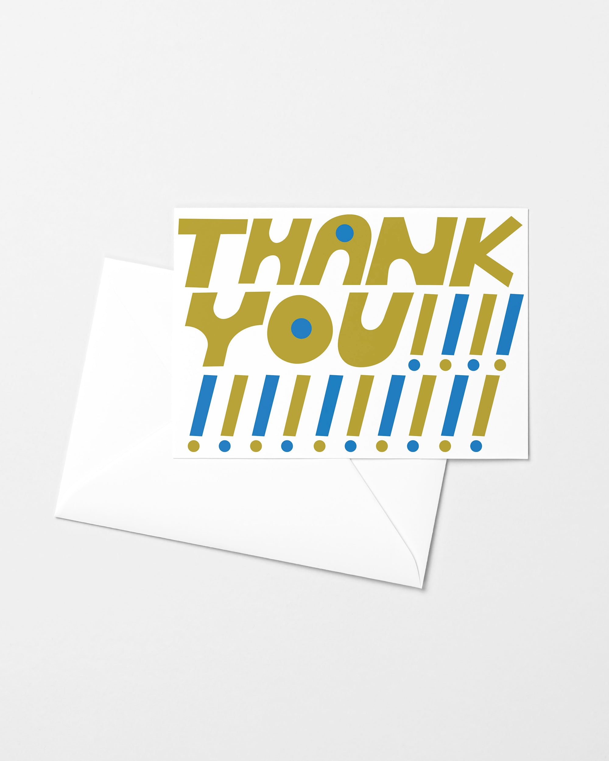 Thank You Exclaim Risograph Greeting Card