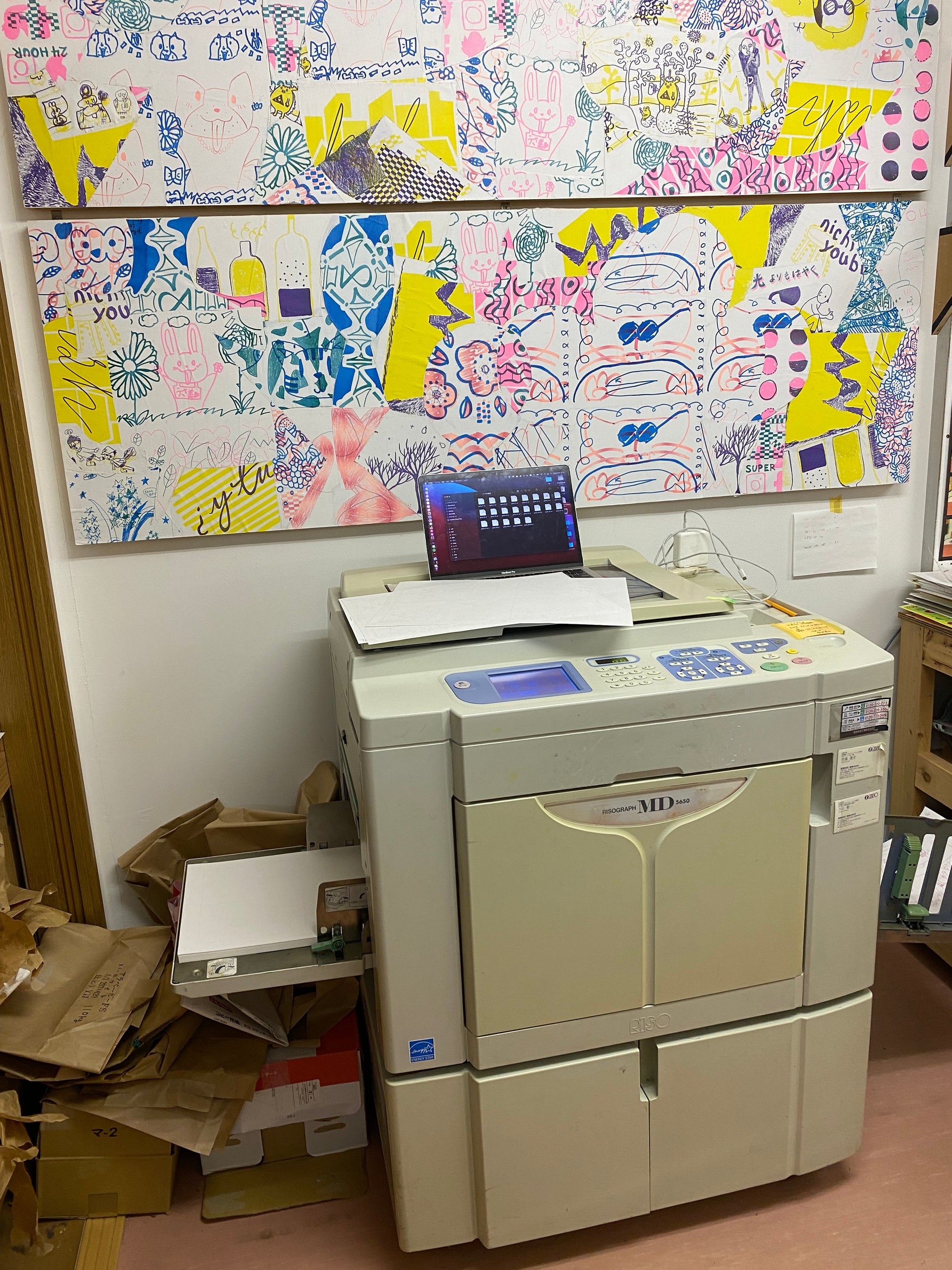 Permanent Press Risograph print