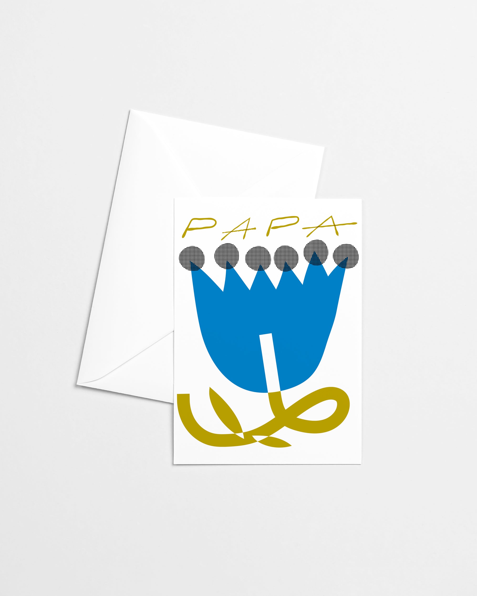 Father's Day Papa Gardener Risograph Greeting Card