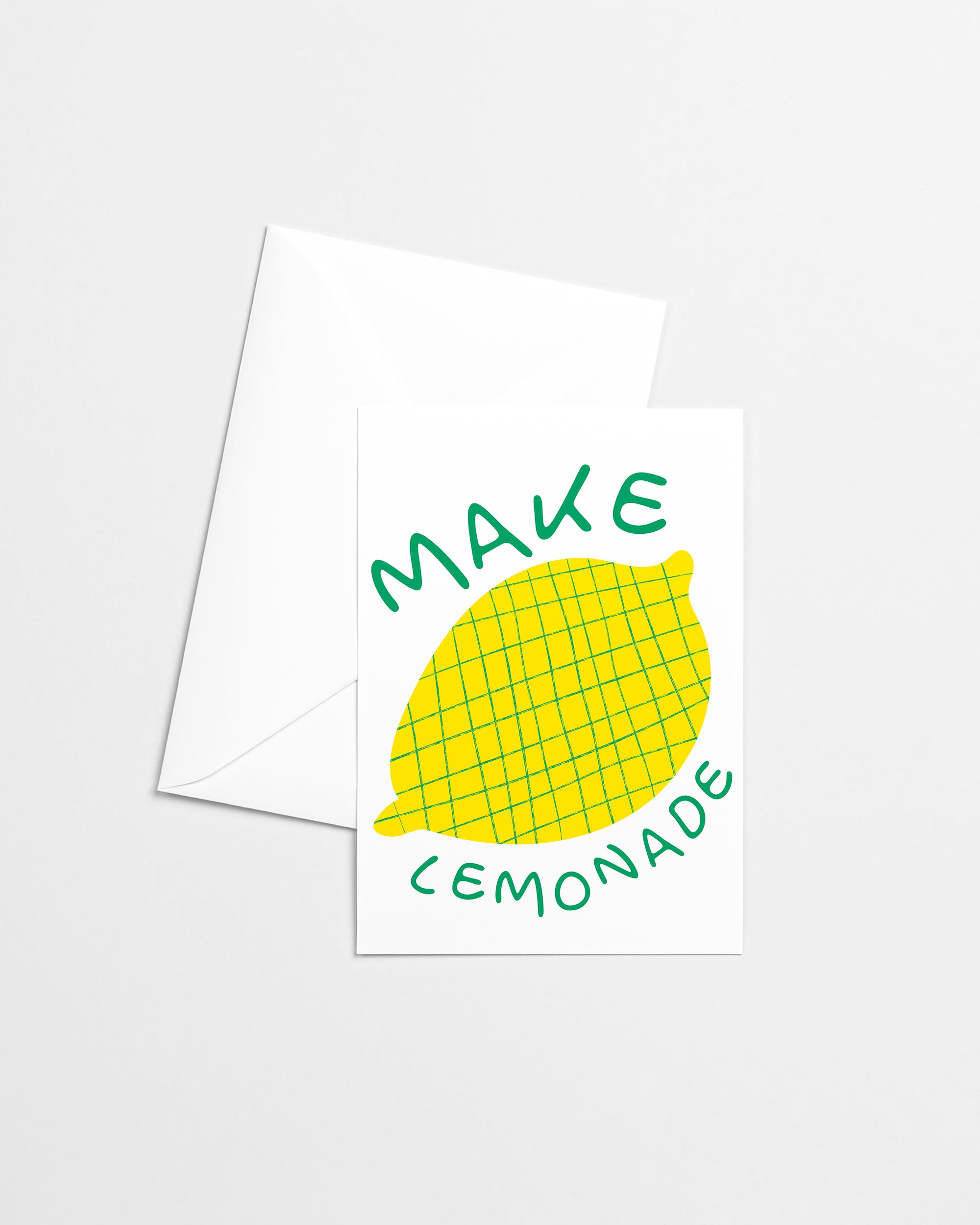 Make Lemonade Risograph Greeting Card