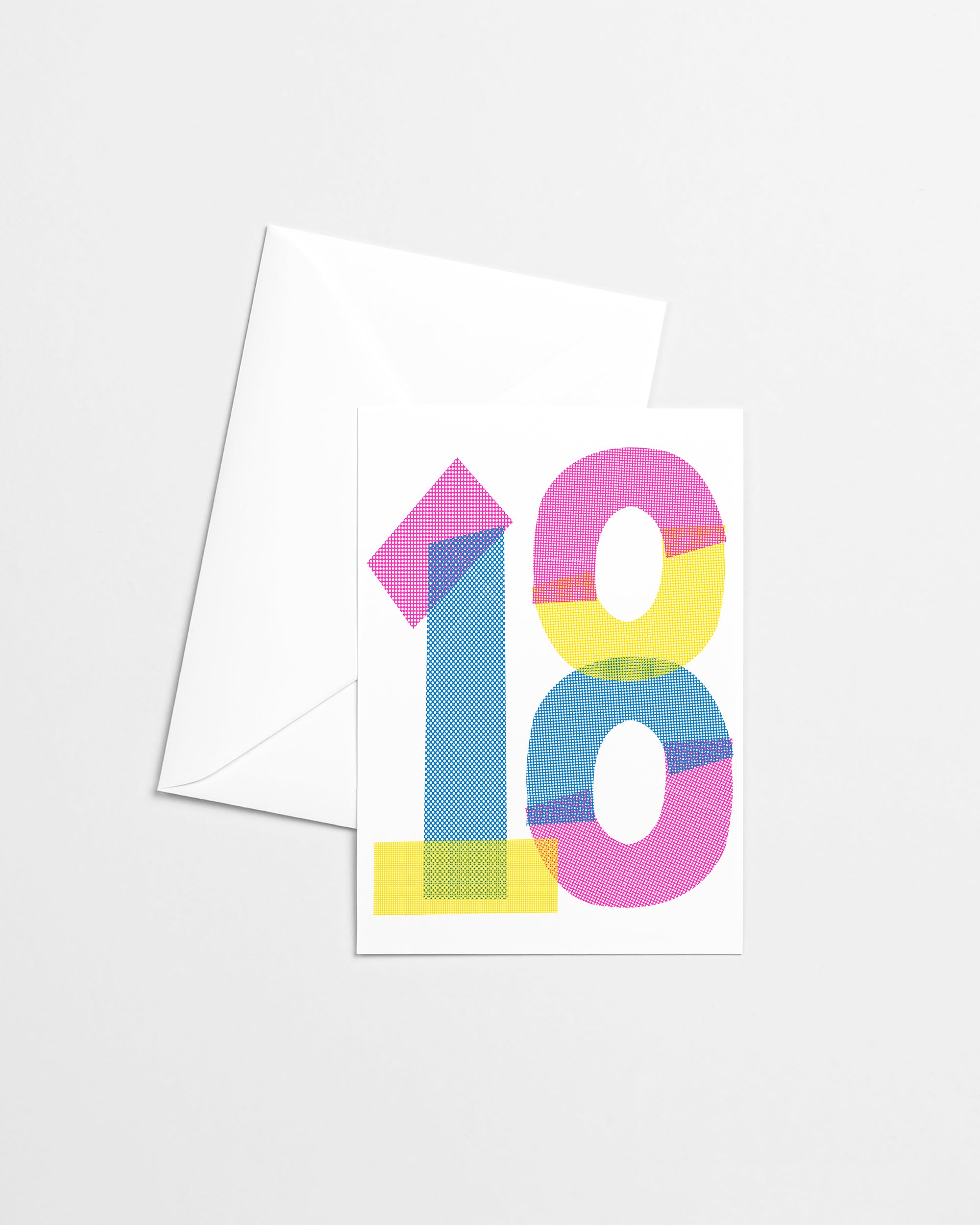 18th Birthday Risograph Greeting Card