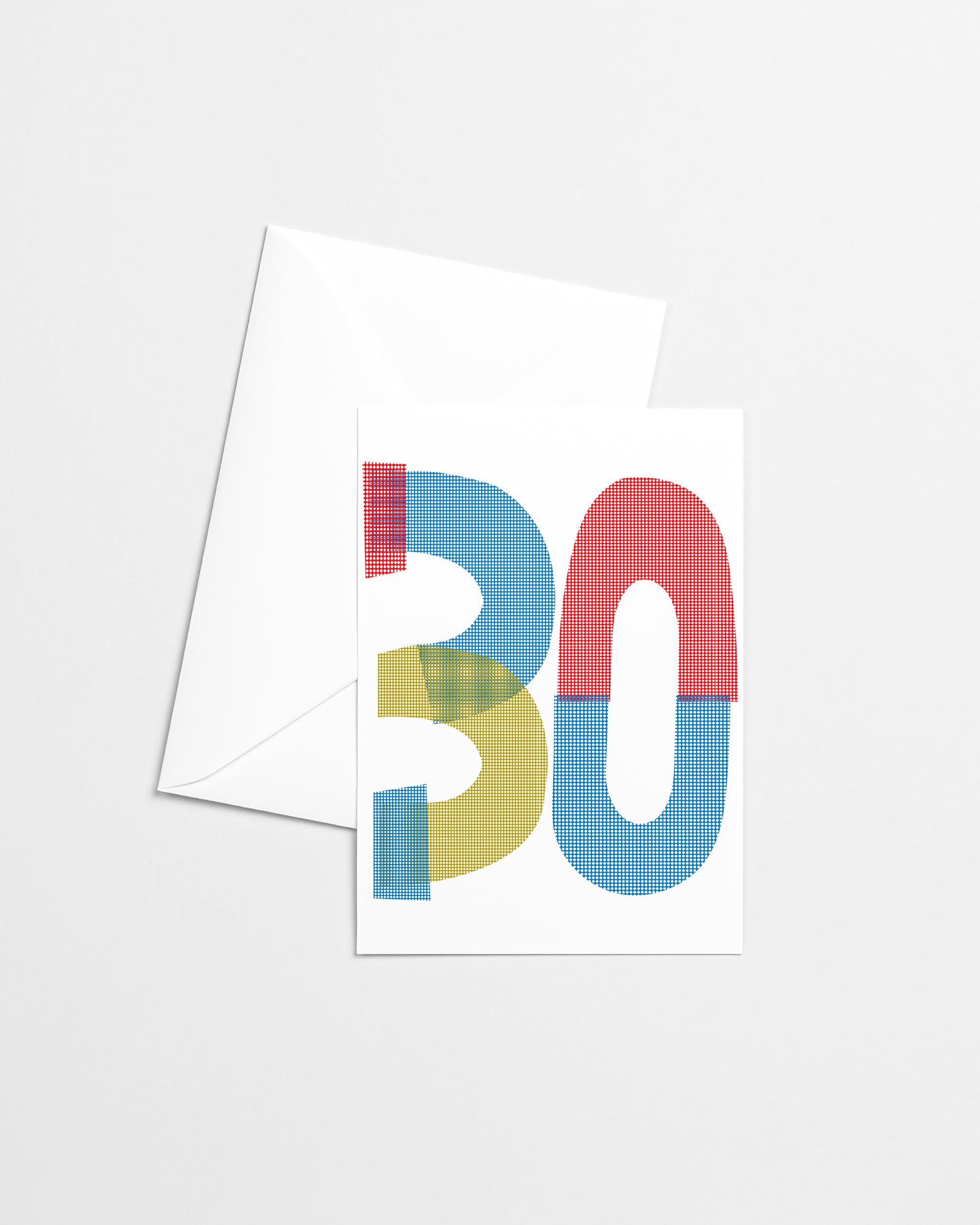 30th Birthday Risograph Greeting Card