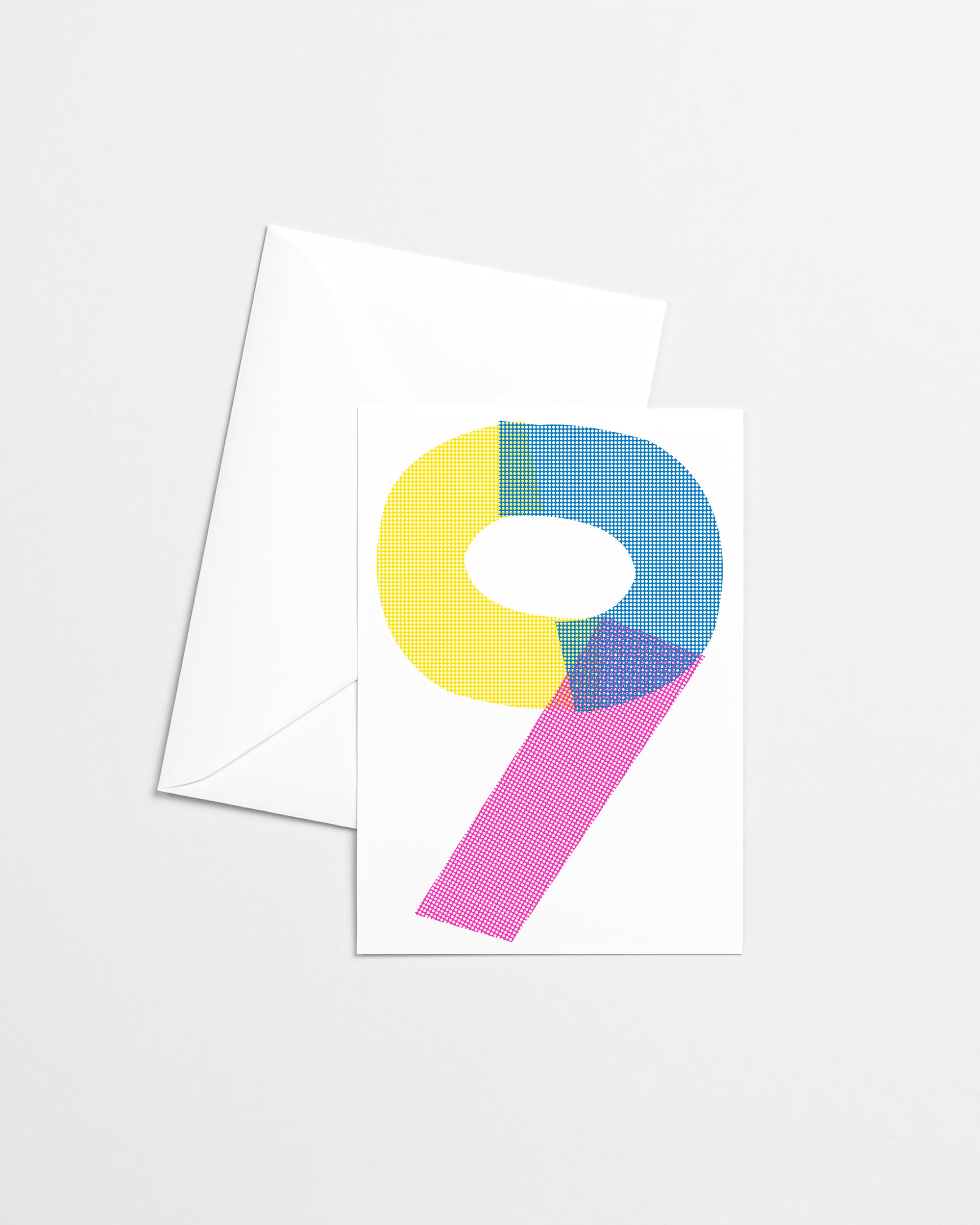 9th Birthday Risograph Greeting Card