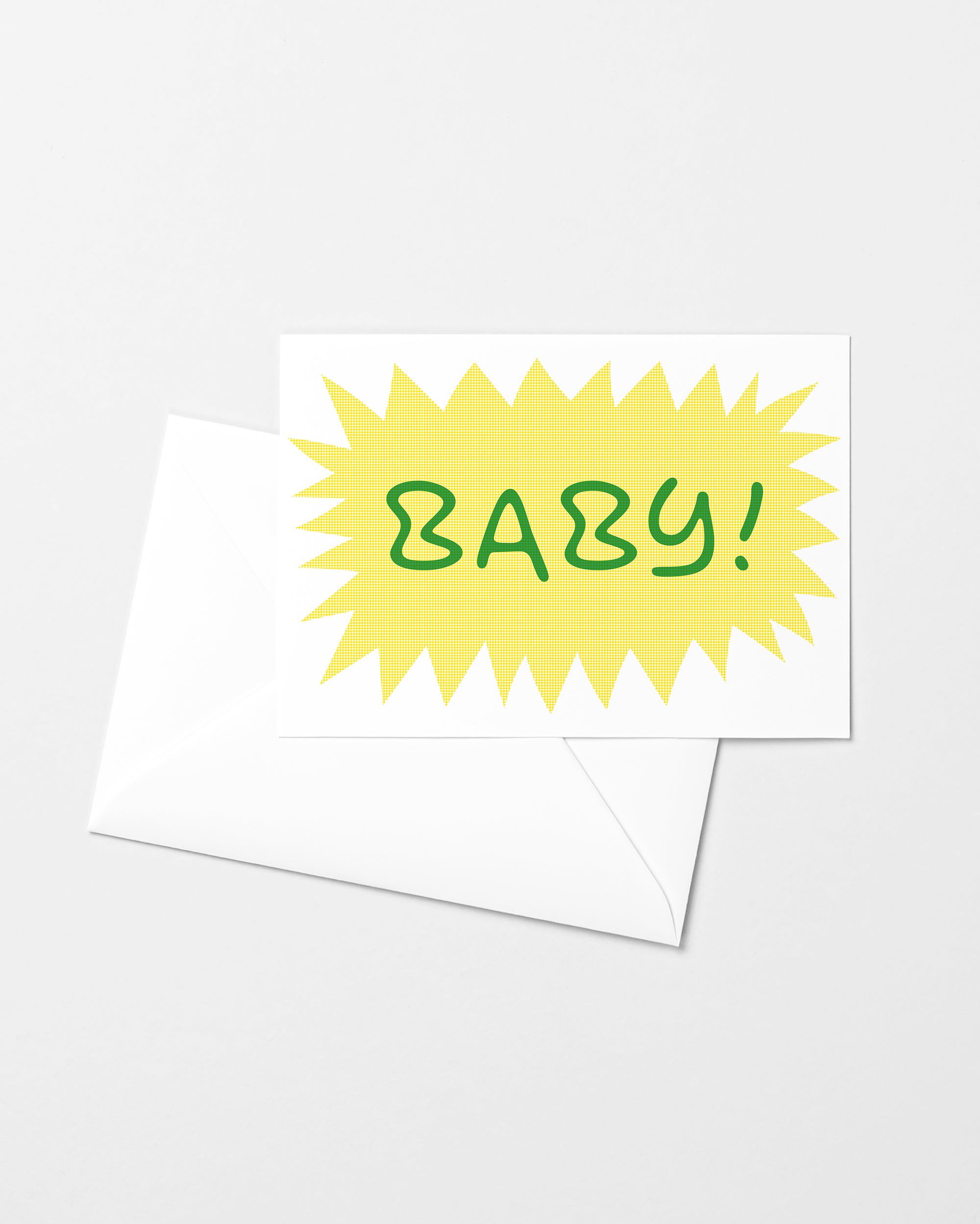 Baby! Risograph Greeting Card