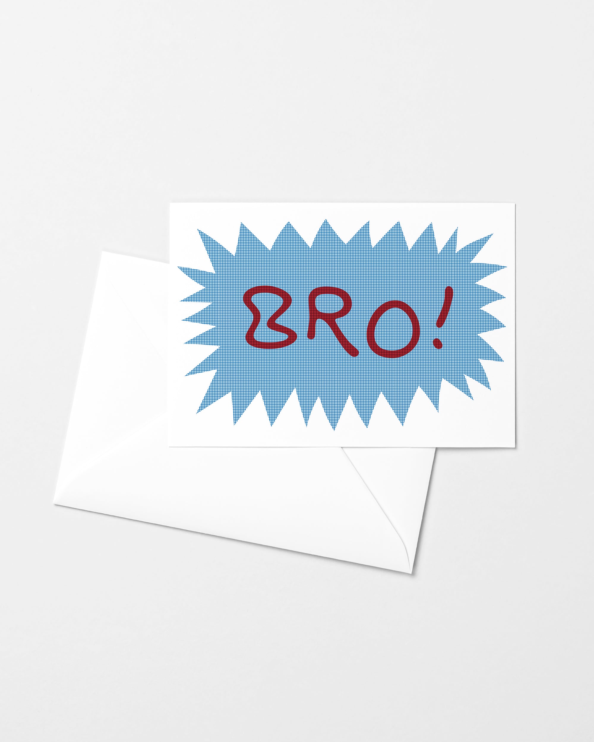 Starburst Bro! Risograph Greeting Card