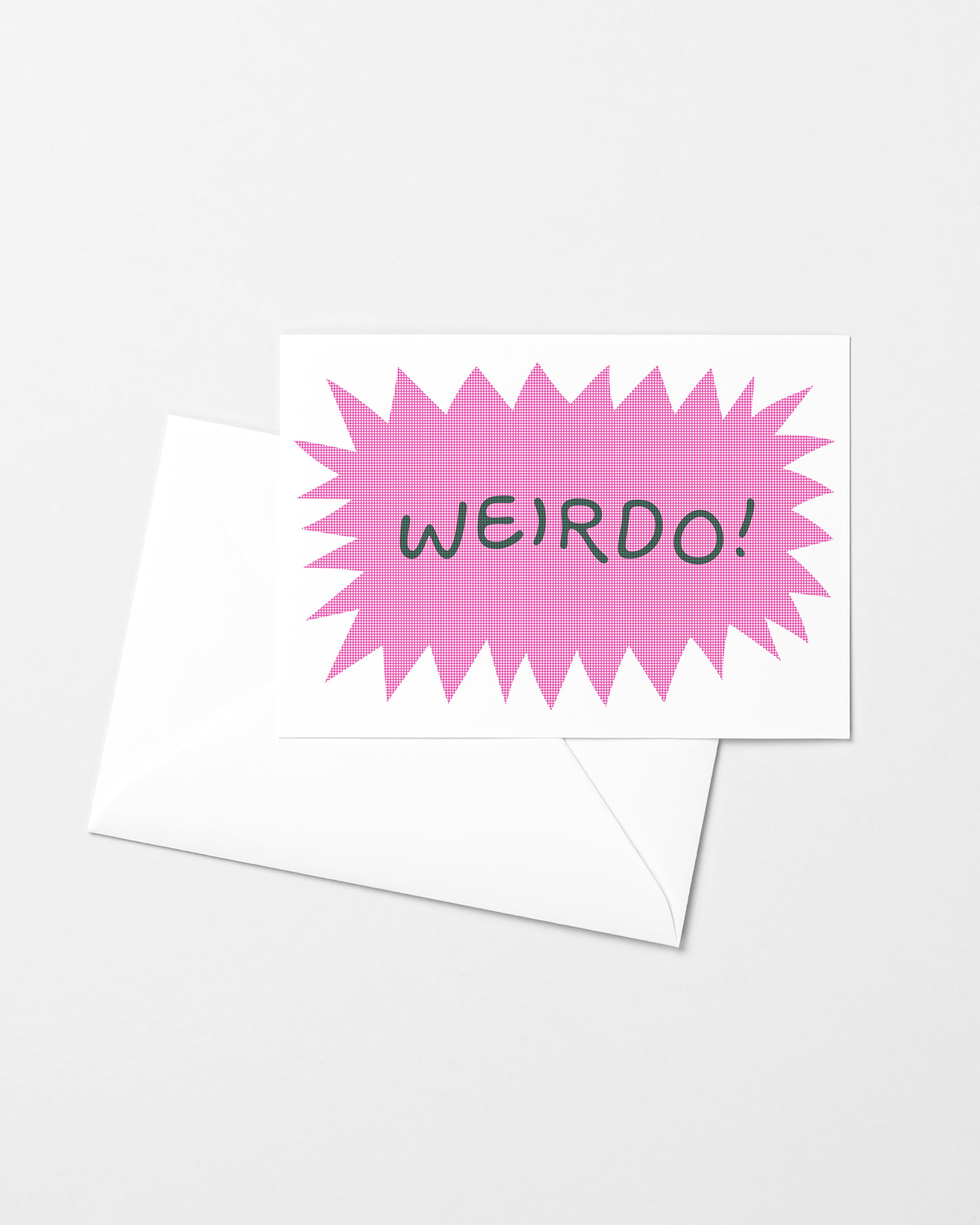 Weirdo! Risograph Greeting Card