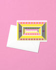 Thanks Geometric Risograph Card