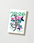 2026 Wild Flowers Modern Risograph Wall Calendar