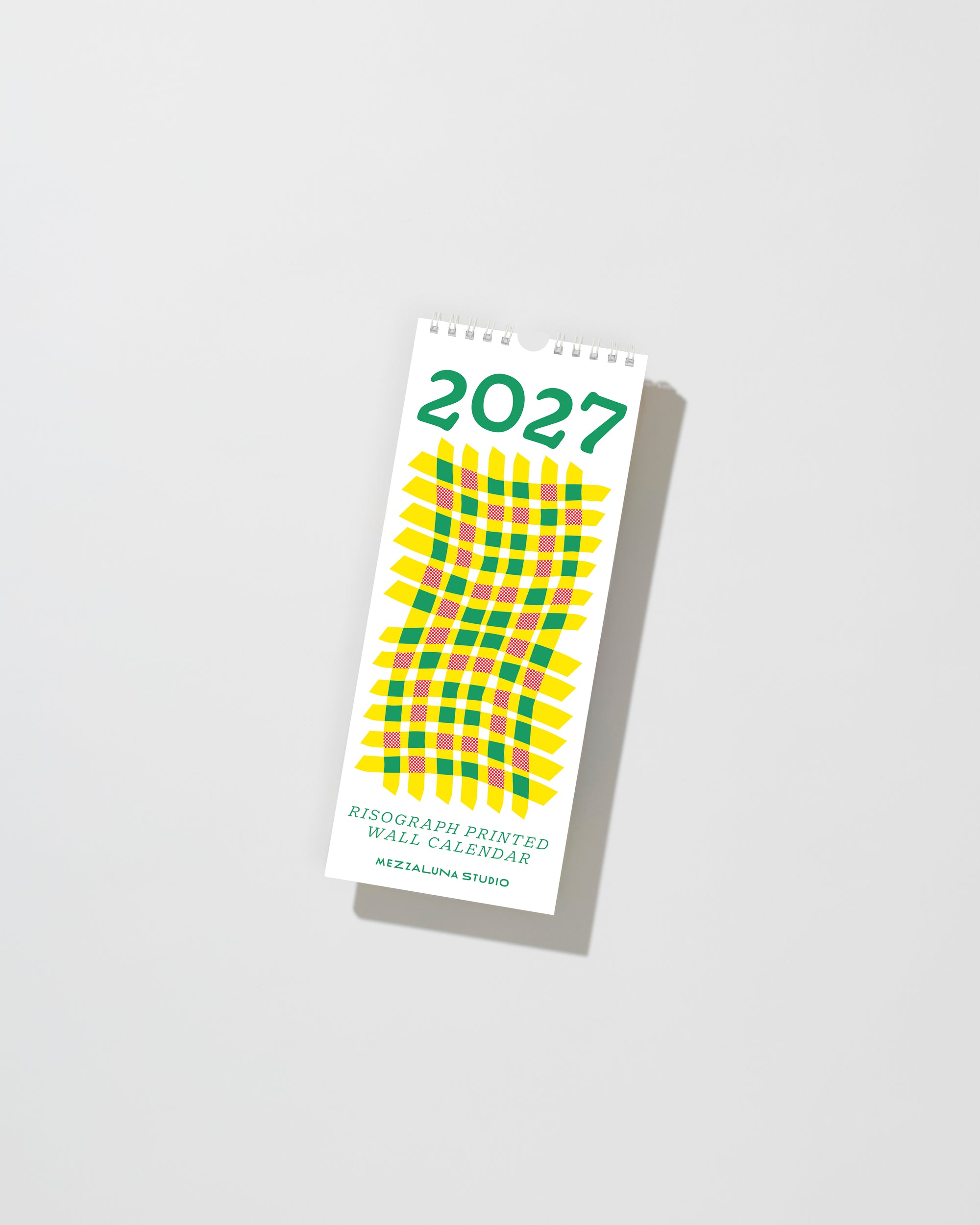 2027 Abstract Shapes Modern Risograph Wall Calendar