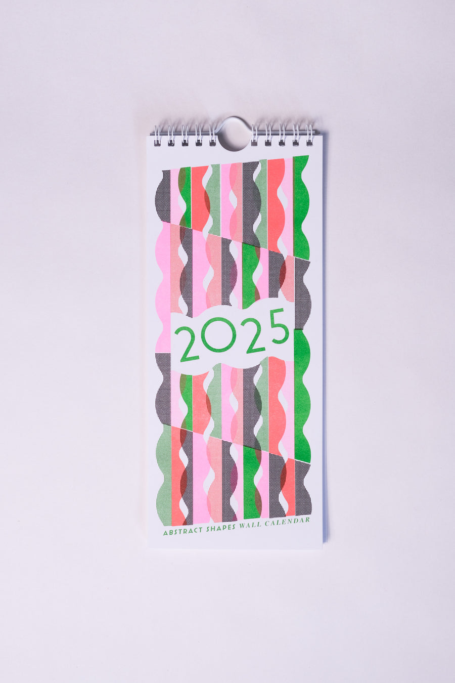 2025 Abstract Shapes Modern Risograph Wall Calendar