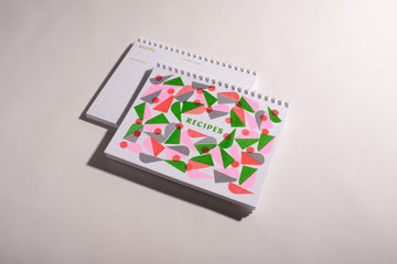 Abstract Shapes Risograph Recipe Books