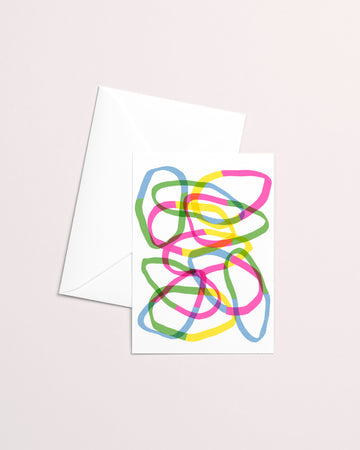Whirl Risograph Greeting Card