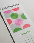 2025 Abstract Shapes Modern Risograph Wall Calendar